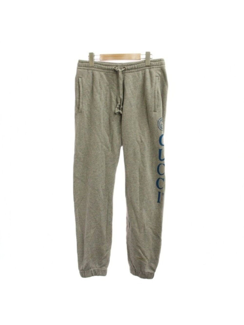 Gucci Sweatpants Gray Logo Print Pants S